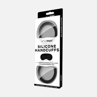 WhipSmart Silicone Handcuffs - Black